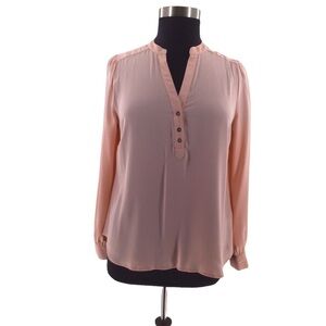 Forever 21 Plus Size Pink Long Sleeve Blouse